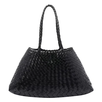 Dragon Diffusion Large Santa Croce Handbag Bag In Black