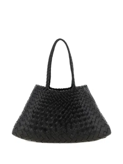 Dragon Diffusion Large Santa Croce Leather Tote Bag In Black