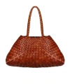 Dragon Diffusion Large Santa Croce Shoulder Bag In Brown
