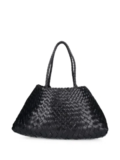 Dragon Diffusion Large Santa Croce Woven Leather Tote Bag In Pink