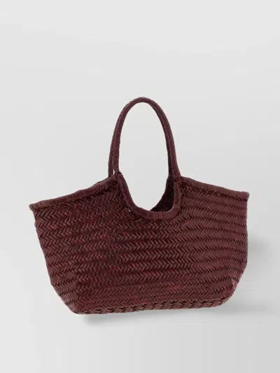 Dragon Diffusion Large Shoulder Bag With Dual Handles And Woven Design