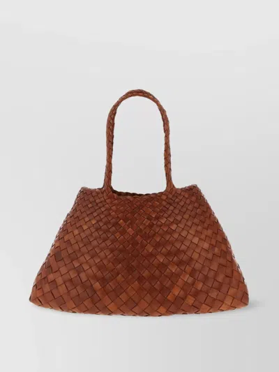 Dragon Diffusion Large Shoulder Bag With Dual Handles And Woven Design