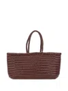Dragon Diffusion Bamboo Triple Jump Tote In Bordeaux Leather In Burgundy