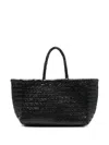 Dragon Diffusion Large Triple Jump Woven Tote Bag In Black
