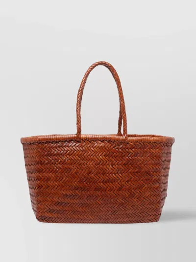 Dragon Diffusion Large Woven Dual Handles Shoulder Bag
