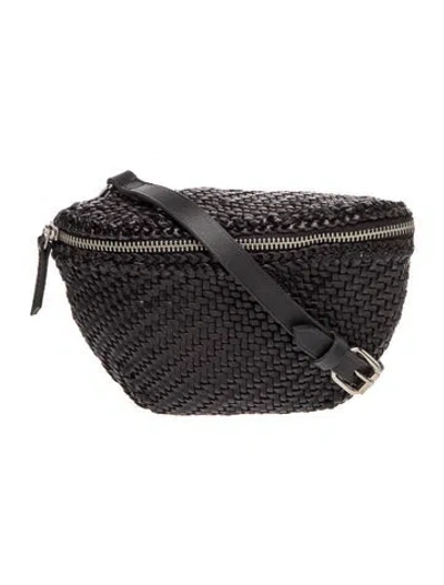 Pre-owned Dragon Diffusion Leather Belt Bag In Black