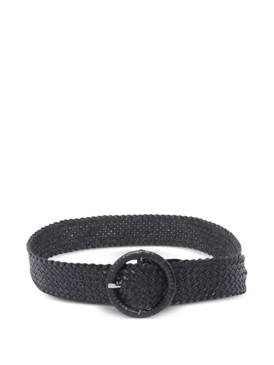 Dragon Diffusion Leather Belt In Black