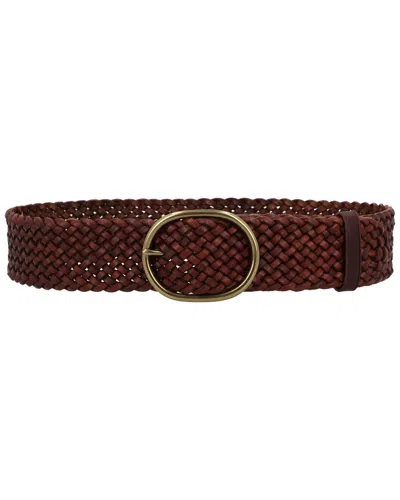 Dragon Diffusion Leather Belt In Metallic