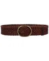 Dragon Diffusion Leather Belt In Metallic