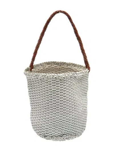 Pre-owned Dragon Diffusion Leather Bucket Bag In Grey