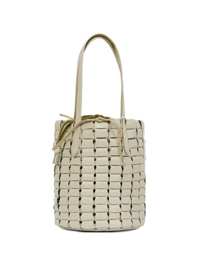 Dragon Diffusion Leather Bucket Bag In Neutral