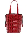 Dragon Diffusion Leather Bucket Bag In Red
