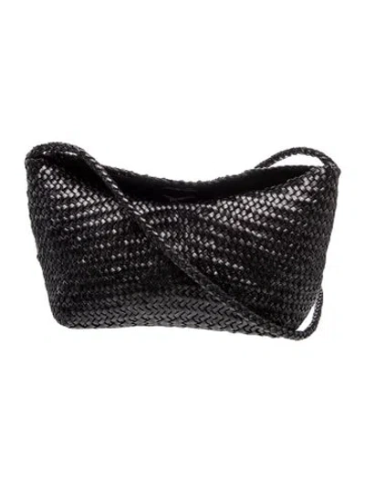 Pre-owned Dragon Diffusion Leather Crossbody Bag In Black