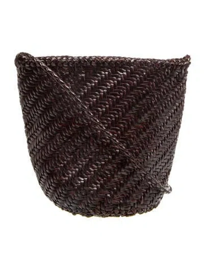 Pre-owned Dragon Diffusion Leather Crossbody Bag In Brown