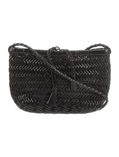 Pre-owned Dragon Diffusion Leather Crossbody Bag W/ Tags In Black