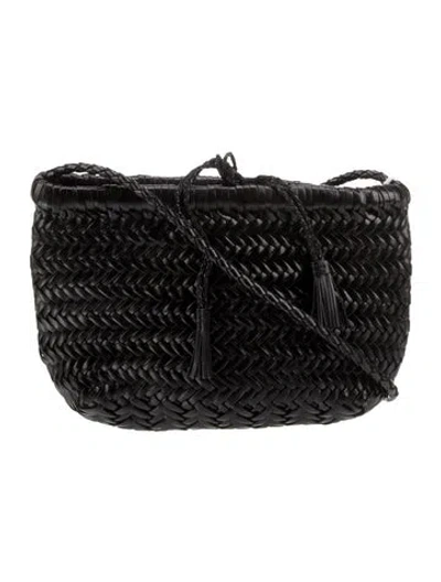 Pre-owned Dragon Diffusion Leather Crossbody Bag W/ Tags In Black