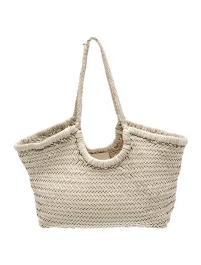 Pre-owned Dragon Diffusion Leather Hobo In Neutral