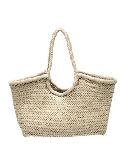 Pre-owned Dragon Diffusion Leather Hobo In Neutral