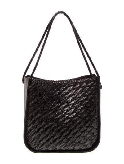 Pre-owned Dragon Diffusion Leather Messenger Bag In Black
