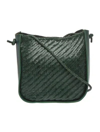 Pre-owned Dragon Diffusion Leather Messenger Bag In Green