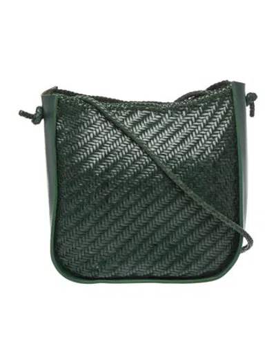 Pre-owned Dragon Diffusion Leather Messenger Bag In Green