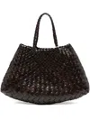 Dragon Diffusion Leather Open-top Tote Bag In Brown