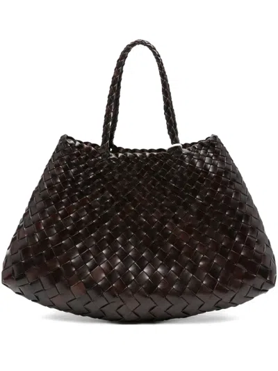 Dragon Diffusion Leather Open-top Tote Bag In Brown