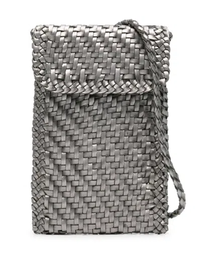 Dragon Diffusion Leather Phone Bag In Green