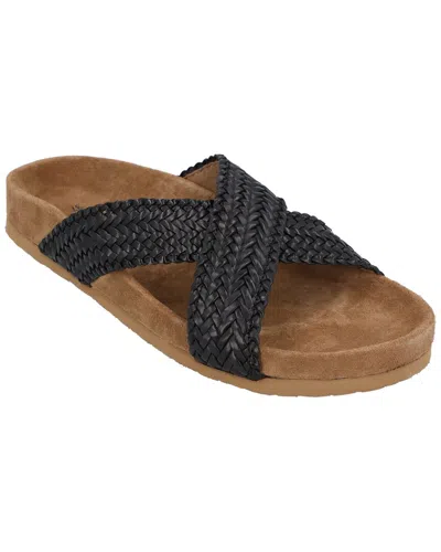 Dragon Diffusion Leather Sandal In Black
