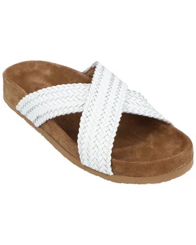 Dragon Diffusion Leather Sandal In White
