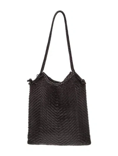 Pre-owned Dragon Diffusion Leather Shoulder Bag In Black