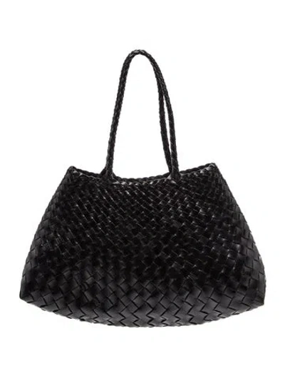 Pre-owned Dragon Diffusion Leather Shoulder Bag In Black