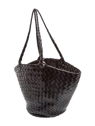 Pre-owned Dragon Diffusion Leather Shoulder Bag In Black