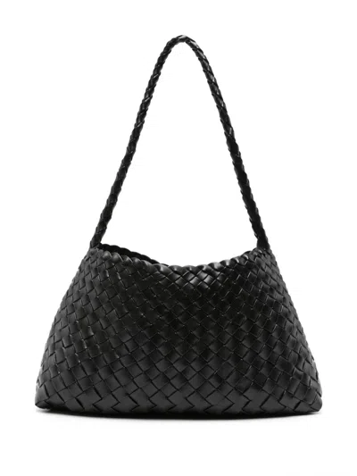 Dragon Diffusion Leather Shoulder Bag In Black