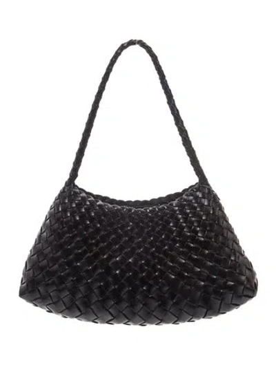 Pre-owned Dragon Diffusion Leather Shoulder Bag In Black