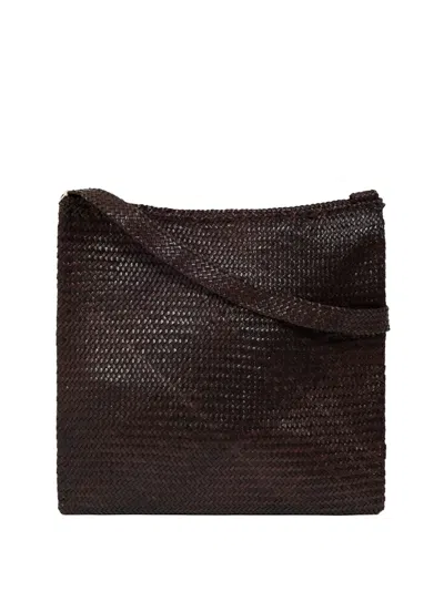 Dragon Diffusion Leather Shoulder Bag In Brown