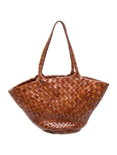 Pre-owned Dragon Diffusion Leather Shoulder Bag In Brown