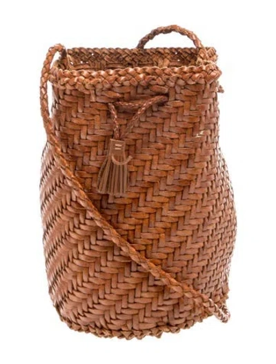 Pre-owned Dragon Diffusion Leather Shoulder Bag In Brown