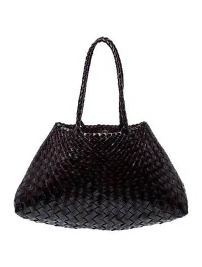 Pre-owned Dragon Diffusion Leather Shoulder Bag In Brown