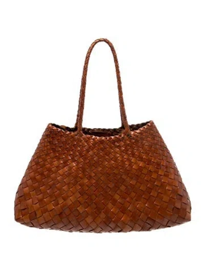 Pre-owned Dragon Diffusion Leather Shoulder Bag In Brown