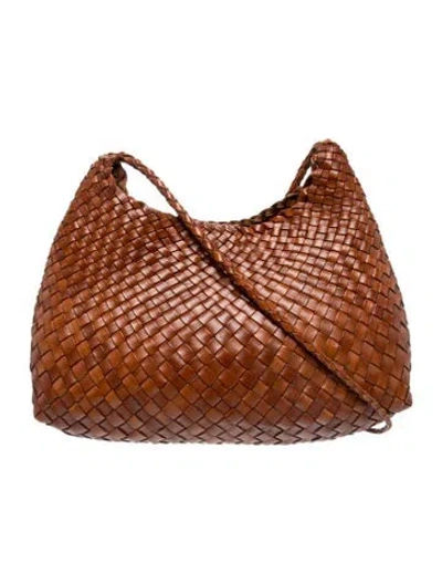 Pre-owned Dragon Diffusion Leather Shoulder Bag In Brown