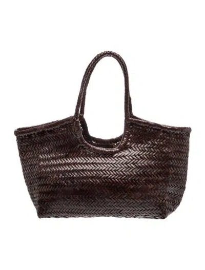 Pre-owned Dragon Diffusion Leather Shoulder Bag In Brown