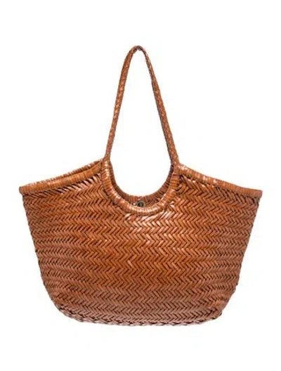 Pre-owned Dragon Diffusion Leather Shoulder Bag In Brown