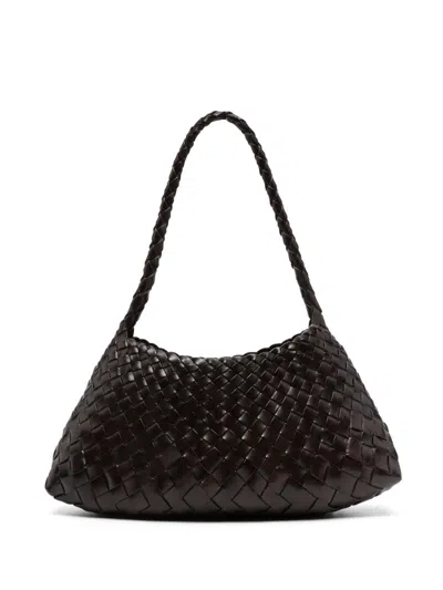 Dragon Diffusion Leather Shoulder Bag In Brown