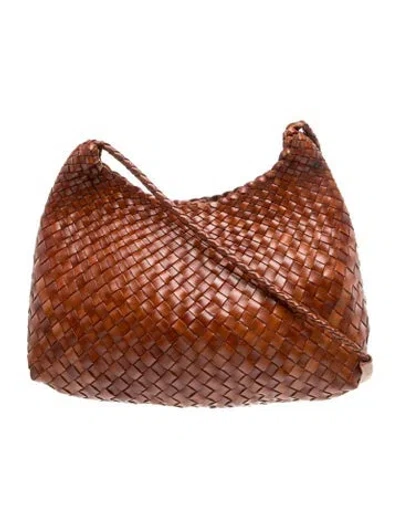 Pre-owned Dragon Diffusion Leather Shoulder Bag In Brown