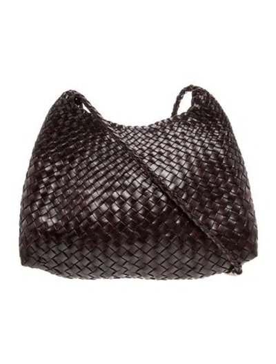 Pre-owned Dragon Diffusion Leather Shoulder Bag In Brown