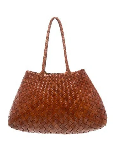 Pre-owned Dragon Diffusion Leather Shoulder Bag In Brown