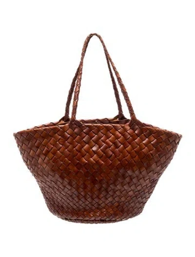 Pre-owned Dragon Diffusion Leather Shoulder Bag In Brown
