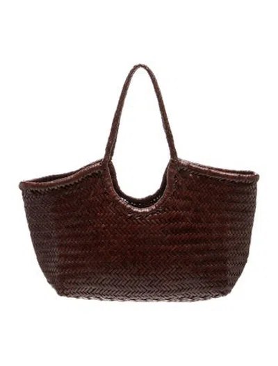 Pre-owned Dragon Diffusion Leather Shoulder Bag In Brown