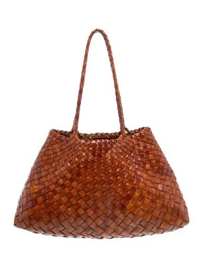Pre-owned Dragon Diffusion Leather Shoulder Bag In Brown